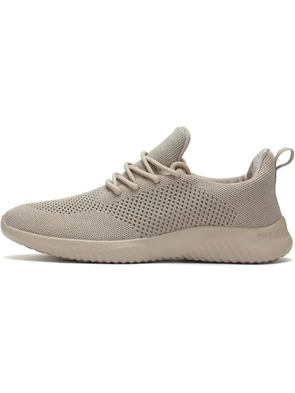 Men's Khaki Slip on Walking Shoes Ultra Light Breathable Non Slip Running Shoes